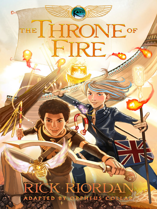 Cover image for The Throne of Fire: The Graphic Novel